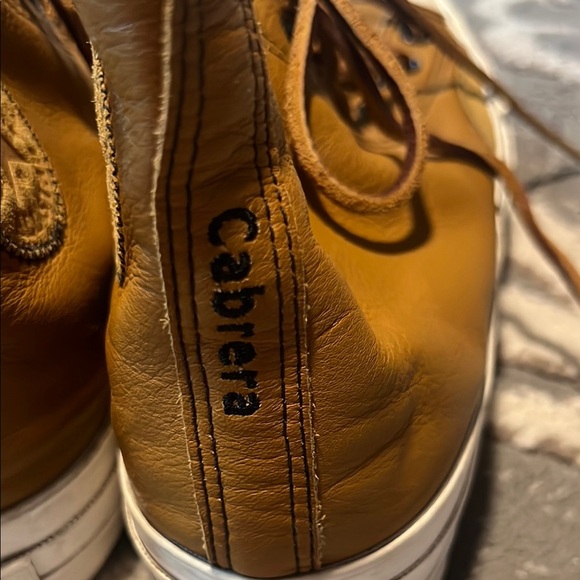 Converse Brown High-Top Sneakers Classic Style leather Cabrera women’s 10 men’s8 - Picture 5 of 8